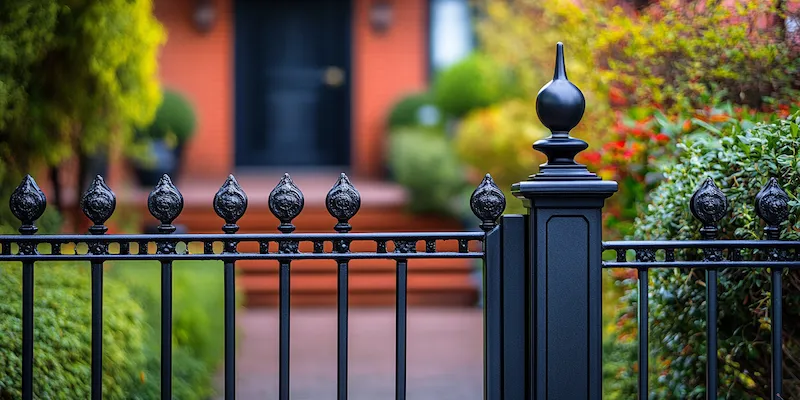 Moderne Metallzäune aus Polen