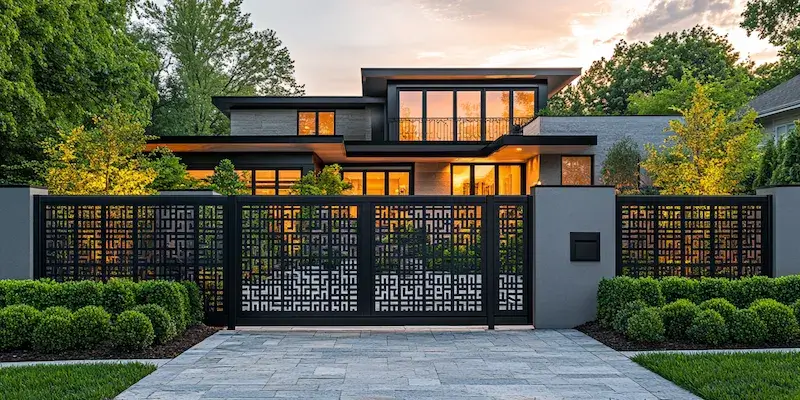 Metalzaune aus Polen