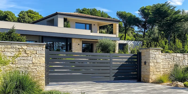 Polnische Metallzaune